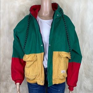 Color Block Jacket 🔴